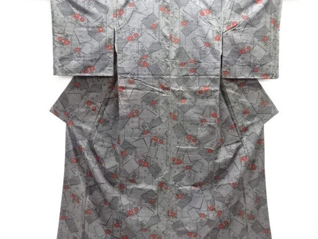 Japanese Kimono / Tsumugi Omeshi Silk